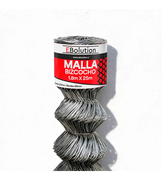 Malla Bizcocho1,8mx25m (A2,11mm/R50mm)
