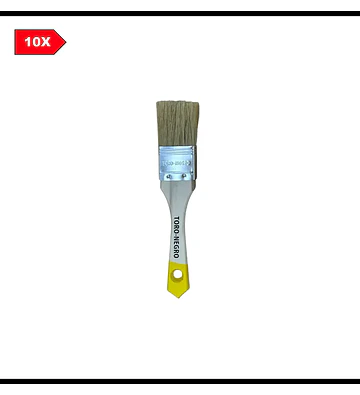 Brocha 1 ½″ x 10 Mango Madera Toro Negro