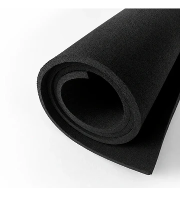 Piso Gimnasio Negro 1x5 Metros 15mm