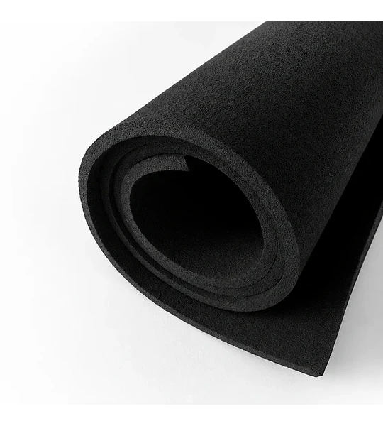 Piso Gimnasio Negro 1x5 Metros 15mm
