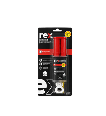 Epoxico Jeringa 12.5ml + 12.5ml TRANSPARENTE (Caja x 12 ú)