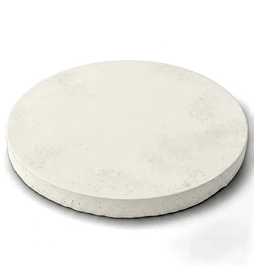 Pastelón Circular de Hormigón Visto - BLANCO