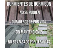 Pastelón Durmiente Textura Nudo de Hormigón