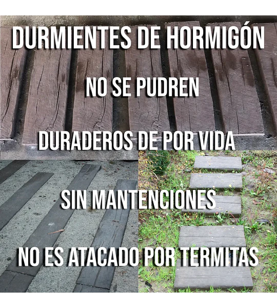 Pastelón Durmiente Textura Nudo de Hormigón