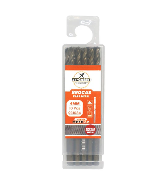 Broca Metal HSS Cobalto 4mm 10u