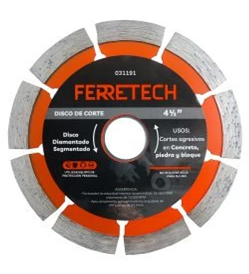 Disco Diamantado segmentado 4 1/2″