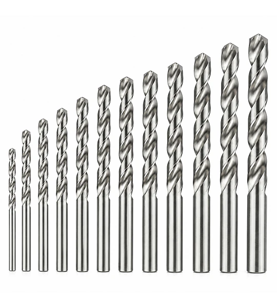 Set Brocas para Metal HSS M2 11 Piezas 1 a 5,5 mm