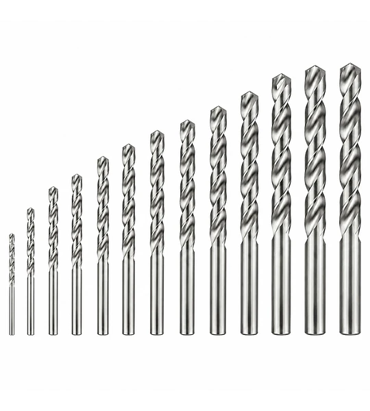 Set de Brocas para Metal HSS M2 13 Piezas 1 a 7 mm