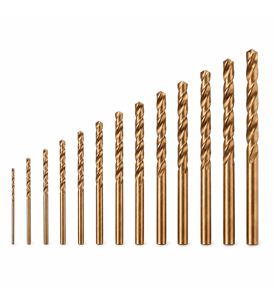 Set de Brocas para Metal HSS 5% Cobalto 13 Piezas 1 a 7 mm