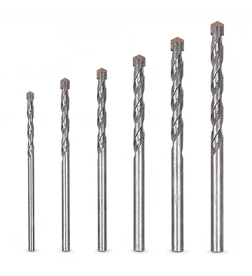 Set de Brocas para Concreto 6 Piezas 4 a 12 mm