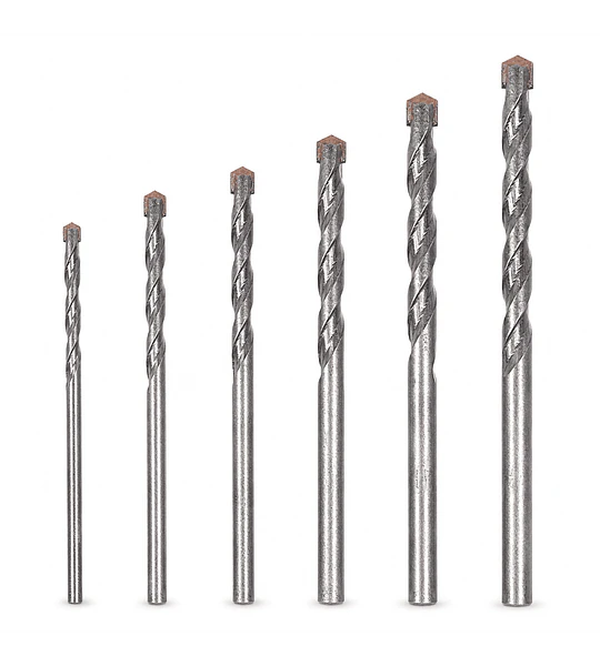 Set de Brocas para Concreto 6 Piezas 4 a 12 mm