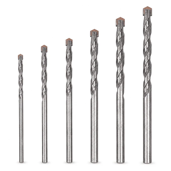 Set de Brocas para Concreto 6 Piezas 4 a 12 mm