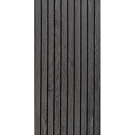 Revestimiento PVC Alveolar Ranurado Grafito 240cm x 30cm x 8mm