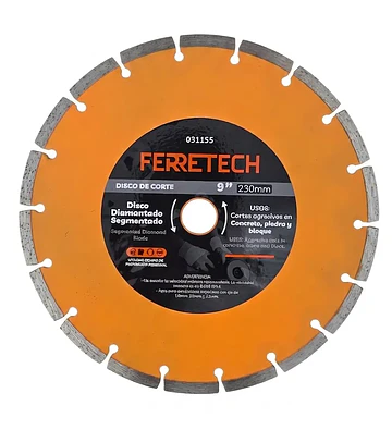 Disco Diamantado Segmentado 9″