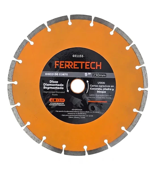Disco Diamantado Segmentado 9″