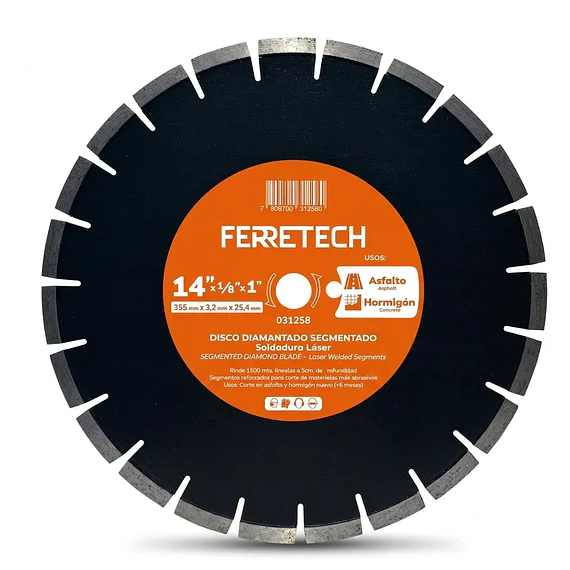 Disco de Corte Diamantado Segmentado 14″