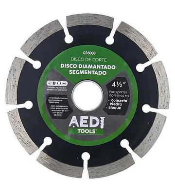 Disco de Corte Diamantado Continuo 4 1/2″ AEDI Tools