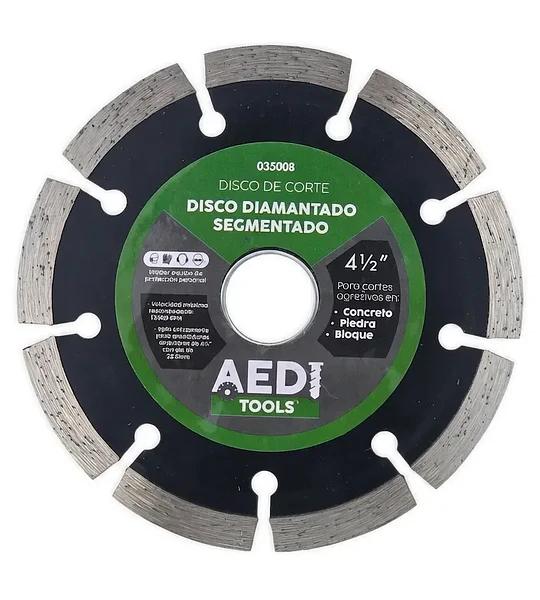 Disco de Corte Diamantado Continuo 4 1/2″ AEDI Tools