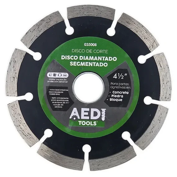 Disco de Corte Diamantado Continuo 4 1/2″ AEDI Tools