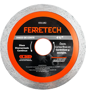 Disco de Corte Diamantado Continuo 4 1/2″