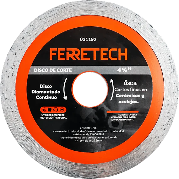Disco de Corte Diamantado Continuo 4 1/2″