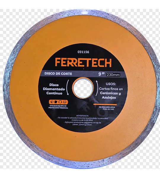Disco Diamantado Continuo 9″