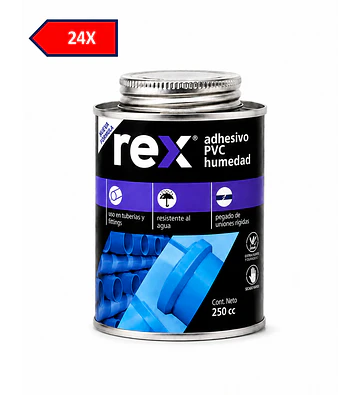 24x Rex Adhesivo PVC 250 ml