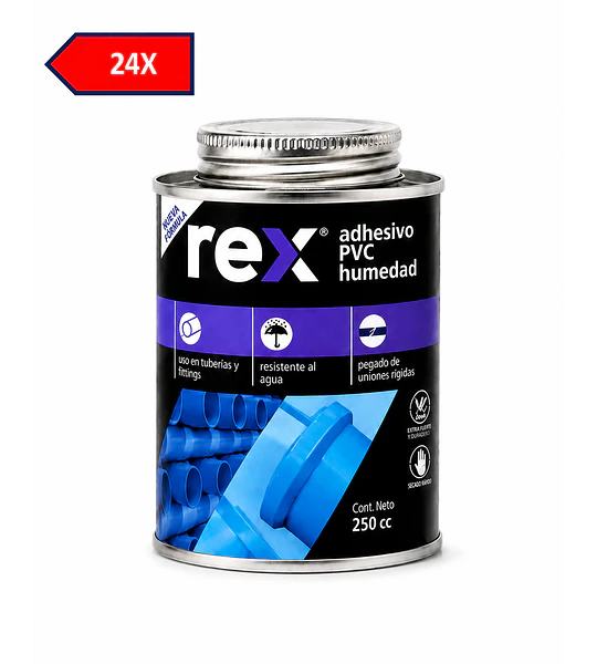 24x Rex Adhesivo PVC 250 ml