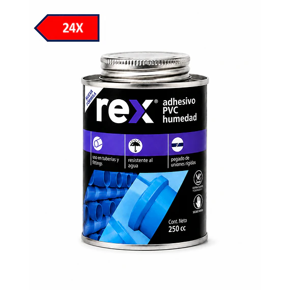 24x Rex Adhesivo PVC 250 ml