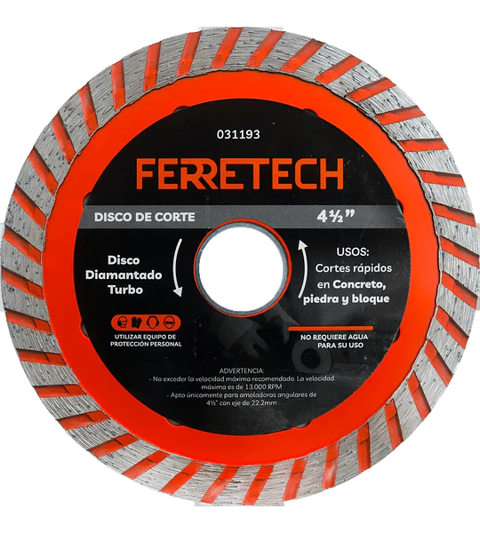 Disco Diamantado Turbo 4 1/2″