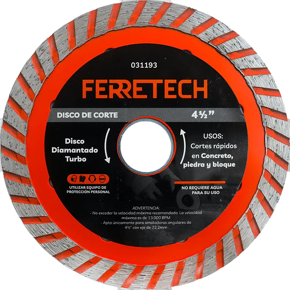 Disco Diamantado Turbo 4 1/2″