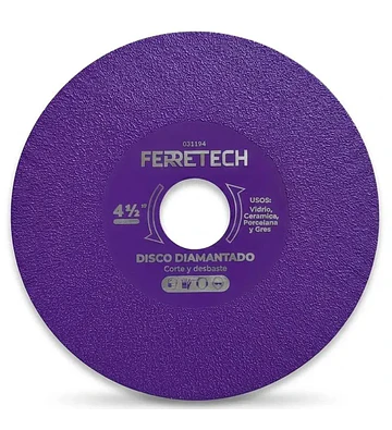 Disco Diamantado para Vidrio 4 1/2″ (Vacuum Brazed)