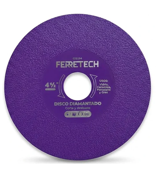 Disco Diamantado para Vidrio 4 1/2″ (Vacuum Brazed)