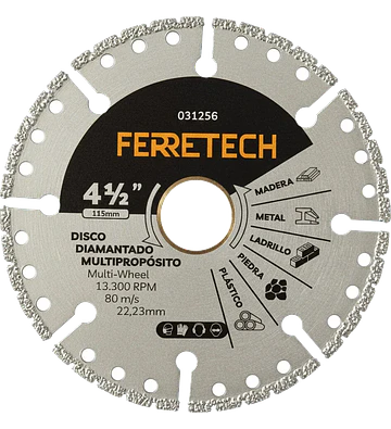 Disco Diamantado Multipropósito 4 1/2″