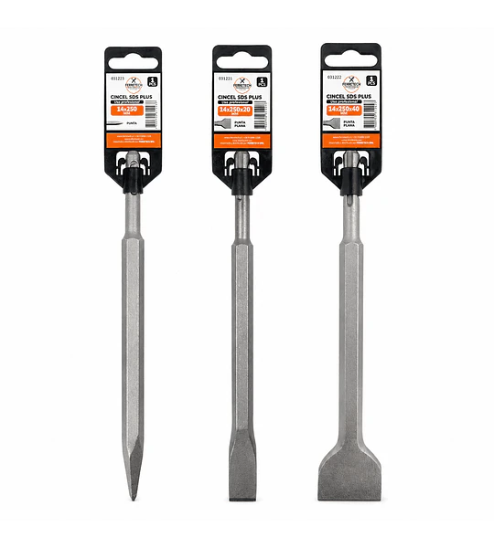 Set de Cinceles SDS Plus 3 Piezas 14 × 250 mm