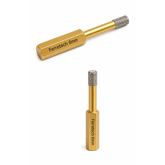 Broca Copa Diamantada para Porcelanato 6 mm