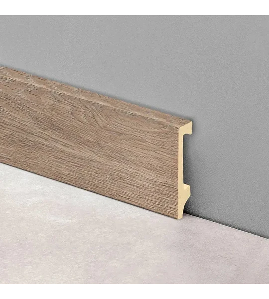 Epsilon Guardapolvo Plain 100mm x 10mm x 2,44m Roble Oscuro