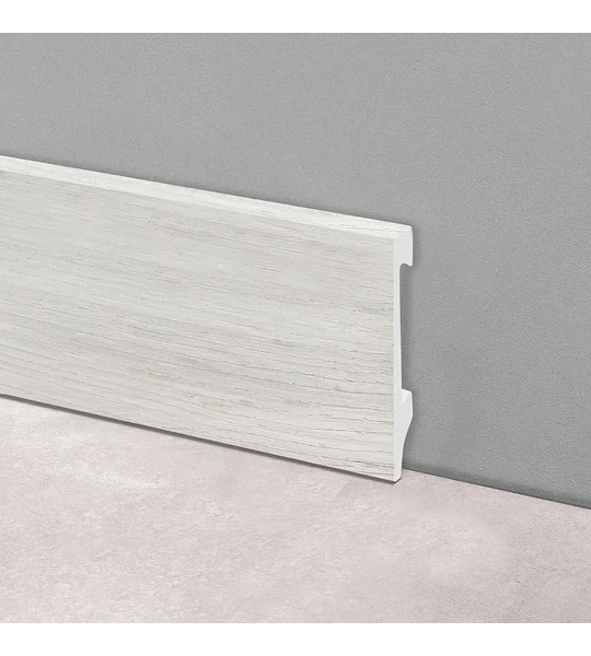 Epsilon Guardapolvo Plain 100mm x 10mm x 2,44m Roble Gris