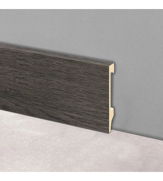 Epsilon Guardapolvo Plain 100mm x 10mm x 2,44m Nogal