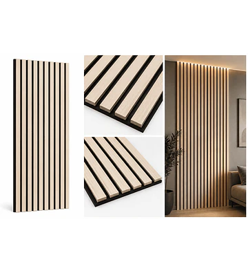 Panel Acústico Tipo Madera 60 × 240 cm