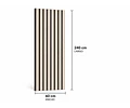Panel Acústico Tipo Madera 60 × 240 cm