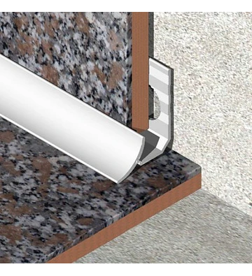Perfil Esquina Interior PVC Genesis 9 mm x 2,5 m