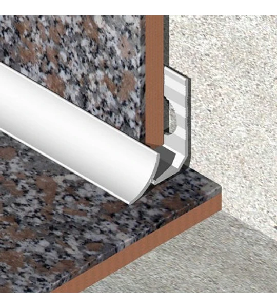 Perfil Esquina Interior PVC Genesis 9 mm x 2,5 m