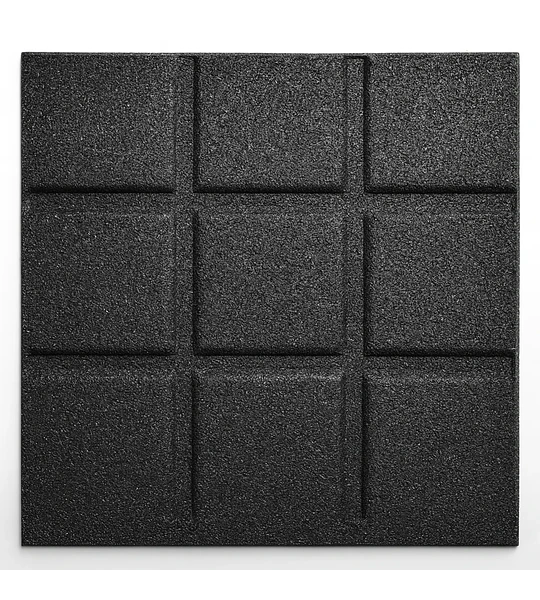 Palmeta De Caucho 2.5 CM Negro