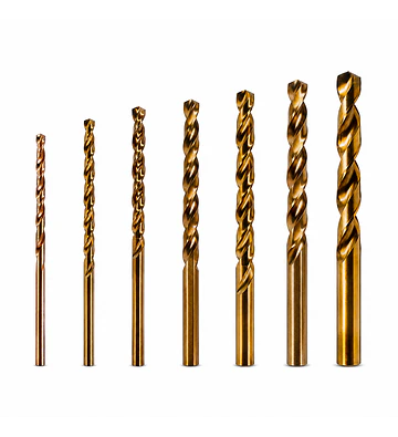 Set de Brocas para Metal HSS 5% Cobalto 3,4,5,6,7,8,10mm