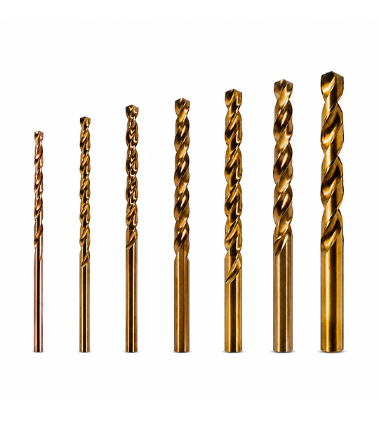 Set de Brocas para Metal HSS 5% Cobalto 3,4,5,6,7,8,10mm