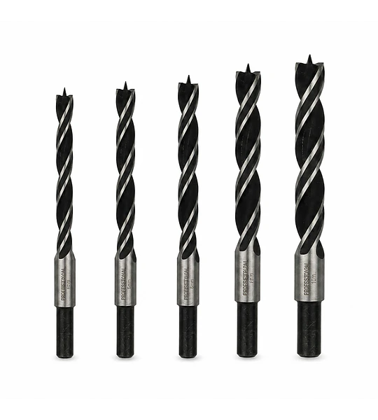 Pack Broca Madera 3 Puntas 4,5,6,8,10mm
