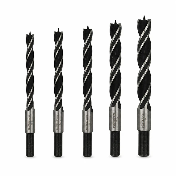 Pack Broca Madera 3 Puntas 4,5,6,8,10mm