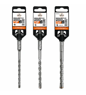 Pack Broca Concreto SDS Plus 6,8,10mmx160/100mm