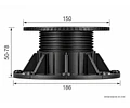Soporte Ajustable para Deck y Pastelón 50-78 mm – Caja 36 Unidades